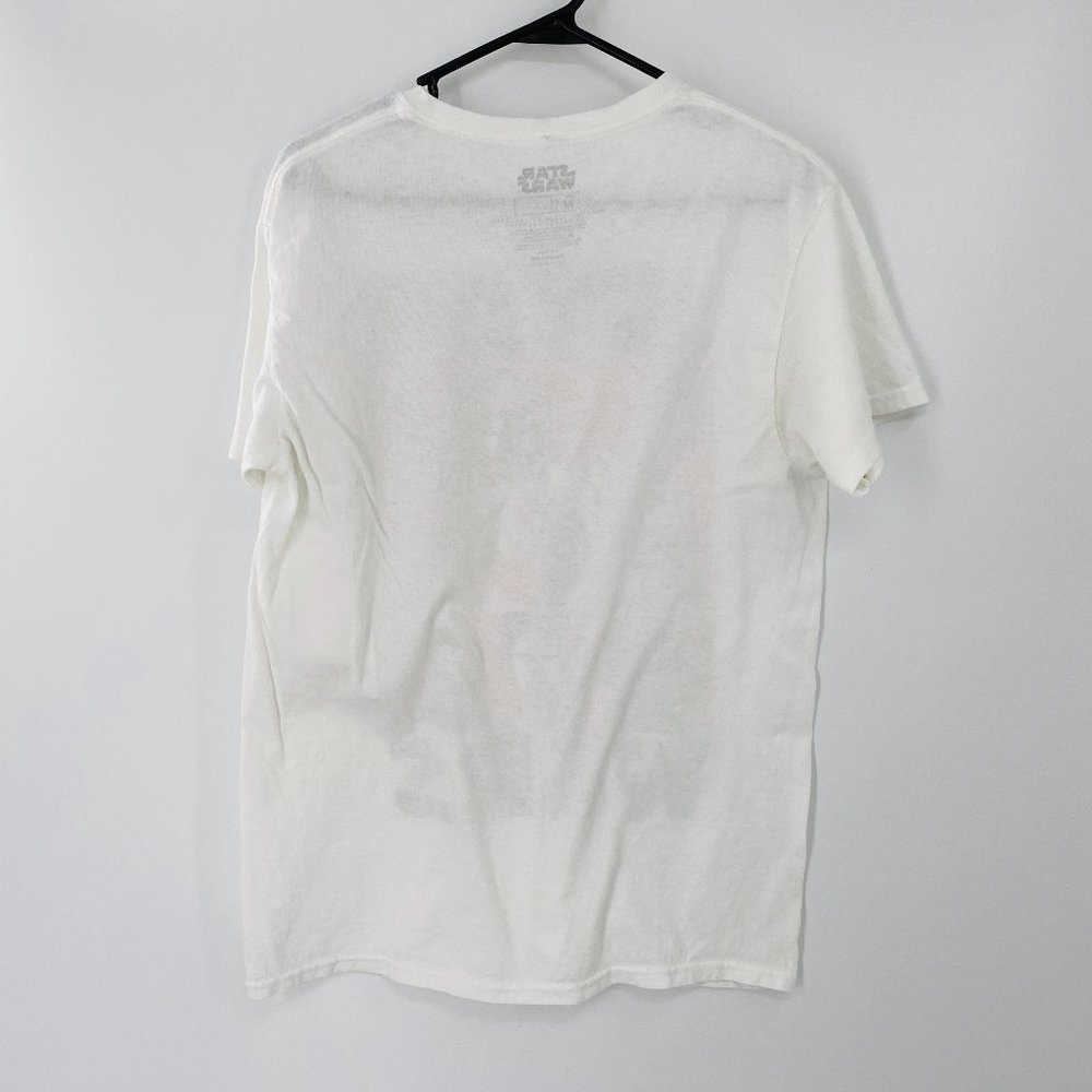 STAR WARS White Short Sleeve Top Mens Medium - Picture 2 of 9